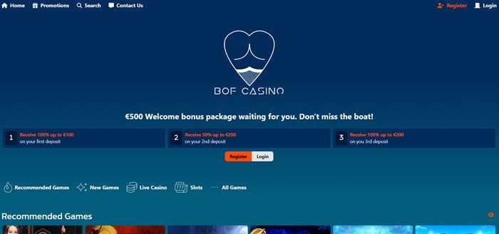 bof casino website