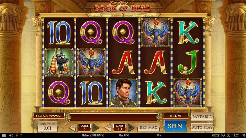 Book of Dead Slot mit Autoplay